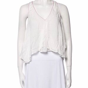NEW W/ TAG Poupette St. Barth White Sleeveless Blouse